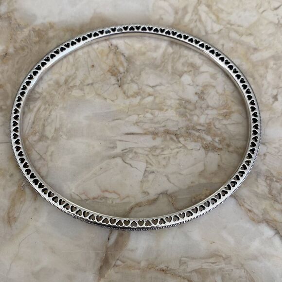 Pandora ALE 925 Oval Bangle Bracelet Twinkling Forever, Clear Cubic Zirconia - Picture 7 of 10